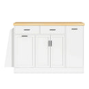 Kitchen Sideboard With Sliding Door Cabinet, 3 Tier Spice Rack by HouseOfZazla