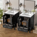 Space Saving Bathroom Vanity With Integrated Ceramic Sink