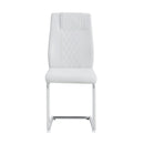 Modern Dining Chairs With Padded Seat, Metal Legs by Unique Piece Furniture