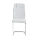Modern Dining Chairs With Padded Seat, Metal Legs by HouseOfZazla