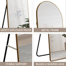 The 4th Generation Floor Mounted Full Length Mirror with Gold Frame