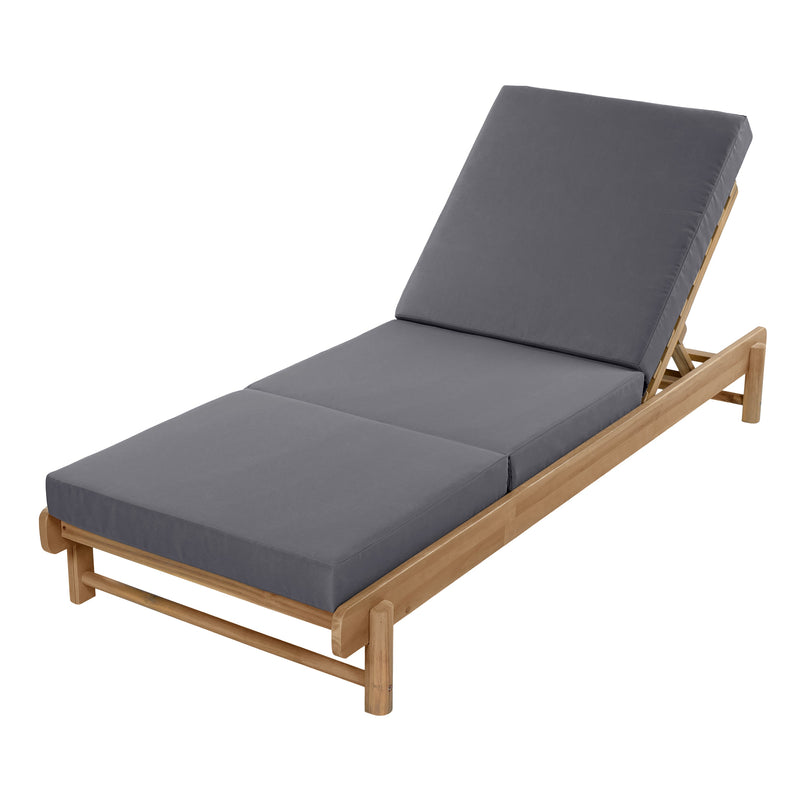 Light Teak Acacia Wood Chaise Lounge Set, photo 9 of 10