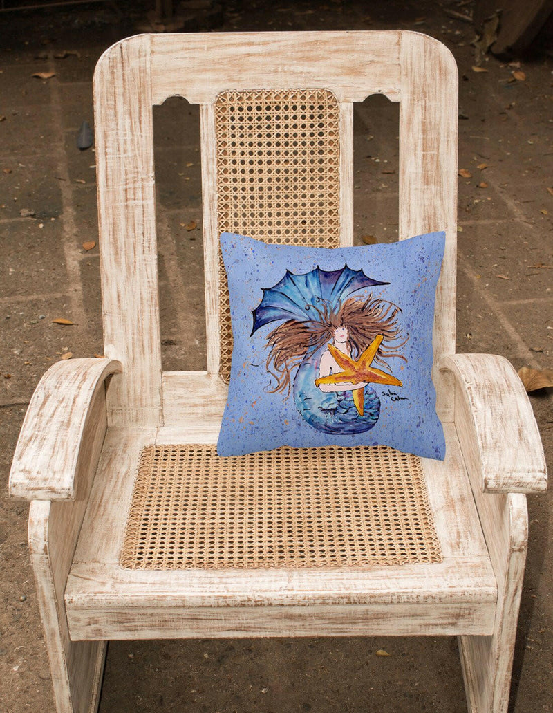 Mermaid Decorative   Canvas Fabric Pillow