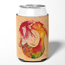 Red Headed Ginger Mermaid on Coral Can or Bottle Hugger Cooler Sleeve for Standard 12 oz Cans, Insulated Foam Beer & Soda Can Hugger Reusable