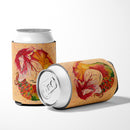 Red Headed Ginger Mermaid on Coral Can or Bottle Hugger Cooler Sleeve for Standard 12 oz Cans, Insulated Foam Beer & Soda Can Hugger Reusable