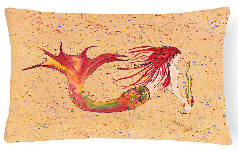 Mermaid   Canvas Fabric Decorative Pillow