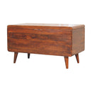 Curved Blanket Box - Chestnut by HouseOfZazla