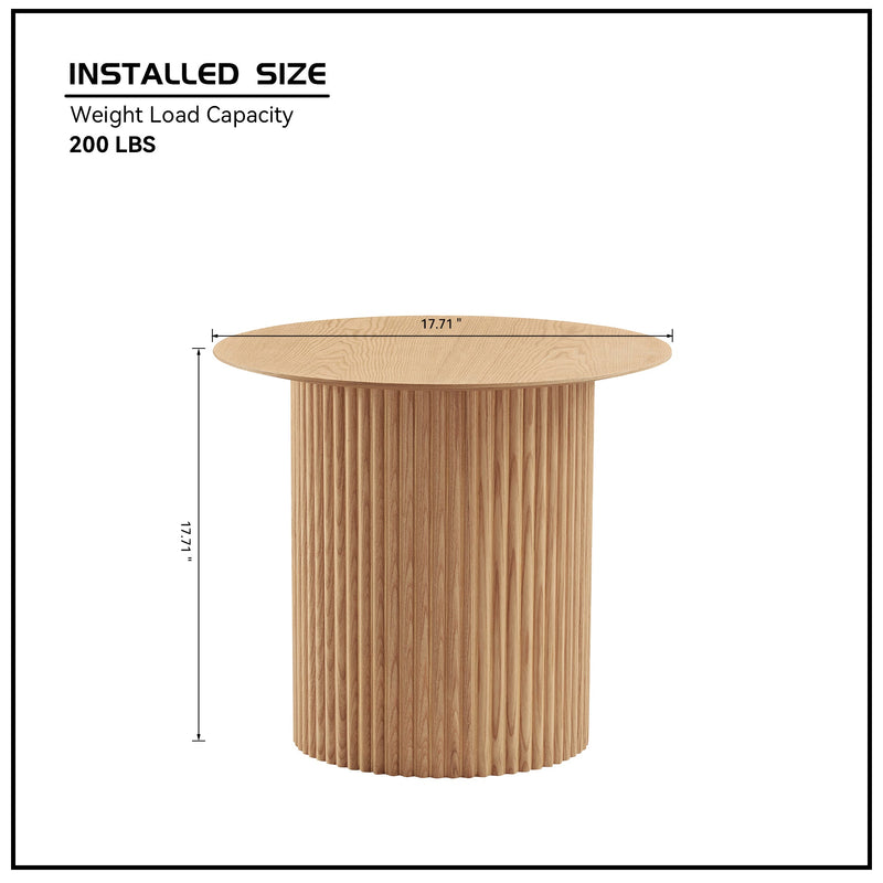 Walker Edison | Fluted Side Accent Table