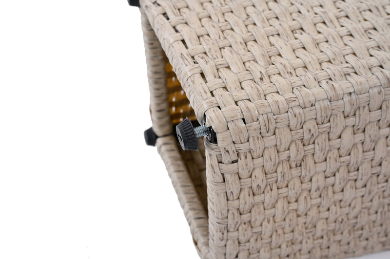 Outdoor PE Wicker Flower Pots, 2-Pcs Set, Beige, photo 6 of 10
