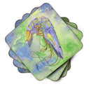 Shrimp Foam Coasters Set of 4 Cup Coasters for Indoor Outdoor, Tabletop Protection, Anti Slip, Mouse pad Material