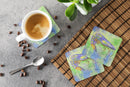 Shrimp Foam Coasters Set of 4 Cup Coasters for Indoor Outdoor, Tabletop Protection, Anti Slip, Mouse pad Material