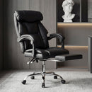 Executive Office Chair With Foot Rest, Adjustable Height - Black by HouseOfZazla