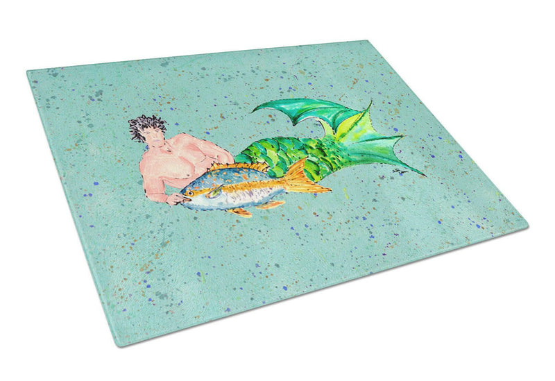 Merman  Glass Cutting Board Large