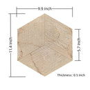 Hexagon Natural Marble Polished Tile For Wall And Floor (Set of 12) by HouseOfZazla