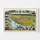 Vintage Map of Eureka, California 1902