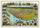 Vintage Map of Eureka, California 1902