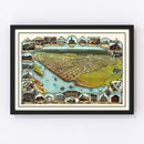 Vintage Map of Eureka, California 1902