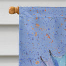 Blonde Merman House Flag 28x40 Porch Sleeve Pole Decorative Outside Yard Banner Artwork Wall Hanging, Polyester