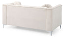Glam Styled Micro Suede Loveseat