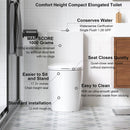 Glossy Tornado Flush 1 Piece Toilet With Dual Flush, Soft Close Seat - Gloss White by HouseOfZazla