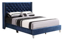 Upholstered Nailhead Trim Chic Bed by Unique Piece Furniture