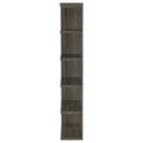 Harrison 71-inch 5-shelf Bookshelf Weathered Grey