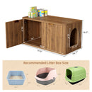 31.5" Walnut Finish Hidden Litter Box Furniture by HouseOfZazla