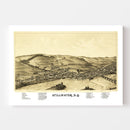 Vintage Map of Stillwater, New York 1889