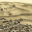 Vintage Map of Stillwater, New York 1889
