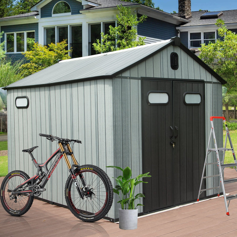 8X10FT Outdoor Resin Storage Shed, photo 2 of 9