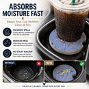 Blue Marlin Set of 2 Cup Holder Car Coasters Absorbent Round Sandstone Coasters Gifts for Men or Women, 2.5, Multicolor