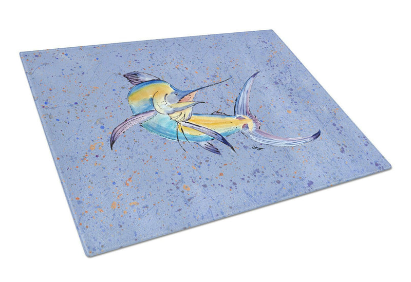 Blue Marlin Glass Cutting Boards – Durable, Decorative Kitchen Art Large