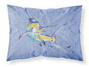 Blue Marlin Standard Pillowcases – Artistic Decorative Front, Crisp White Back