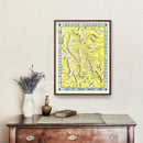Vintage Death Valley Map 1948