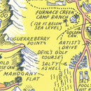 Vintage Death Valley Map 1948