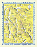 Vintage Death Valley Map 1948