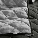 7 Piece Stripe Comforter and Quilt Set - King/Cal King