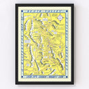 Vintage Death Valley Map 1948