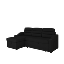 83.5" Convertible Sleeper Combo Sofa, Convertible Sofa Bed Polyester Pullout Bed with Storage Recliner and Cup Holder for Living Room, Tight Spaces