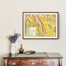 Vintage Map of Death Valley National Park, 1934