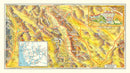 Vintage Map of Death Valley National Park, 1934