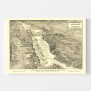 Vintage Map of Death Valley National Park, 1929
