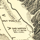 Vintage Map of Death Valley National Park, 1929