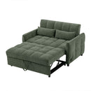 Loveseat Sofa Pull-Out Bed With Adjustable Backrest, 3 USB Ports And 2 Lumbar Pillows For Living Room by HouseOfZazla
