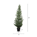 Realistic Artificial Cypress Tree, UV Resistant Indoor / Outdoor Topiary Plant For Decoration - Green Leaves by HouseOfZazla