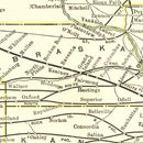 Vintage Map of Yellowstone National Park, 1909