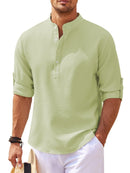 Half Button Long Sleeve Shirt