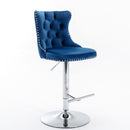 Swivel Adjustable Height Barstools Set of 2 by HouseOfZazla