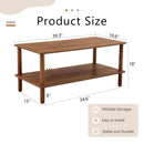 Modern 2 Tier Coffee Table With Open Storage Shelf For Living Room by Unique Piece Furniture