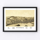 Vintage Map of Stillwater, New York 1889